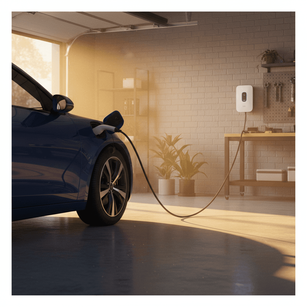Fast EV charging in Melbourne garage