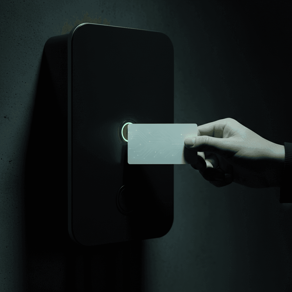 RFID card access for EV charger at commercial property